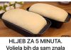 HLJEB ZA 5 MINUTA. Voljela bih da sam znala ovaj recept prije 20 godina! 3 vrhunska recepta