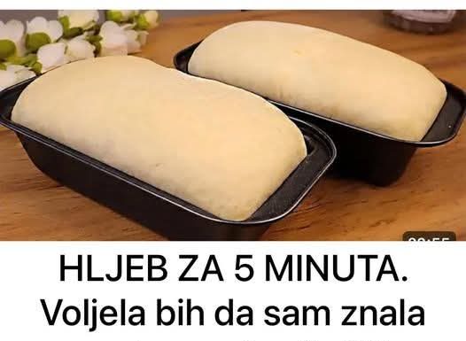 HLJEB ZA 5 MINUTA. Voljela bih da sam znala ovaj recept prije 20 godina! 3 vrhunska recepta