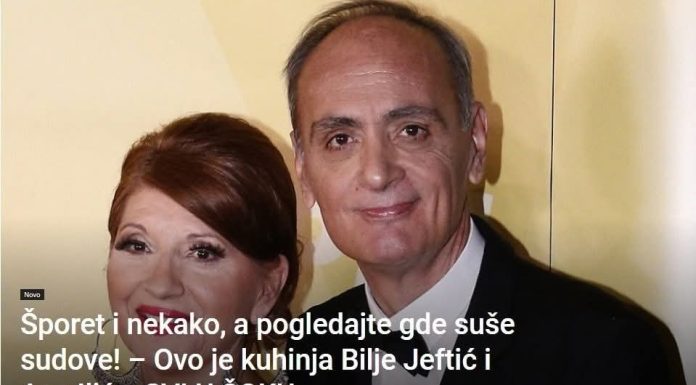 Šporeti i ostalo, pogledajte samo gde suše suđe: Ovo je kuhinja Bilje Jeftić i Ace Ilića (foto)