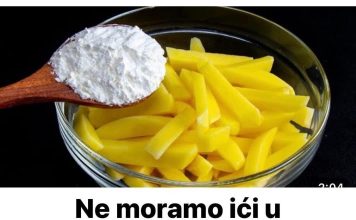 Ne moramo ići u mcdonald’s. Pogledajte kako kod kuće pripremiti ukusan pomfrit!