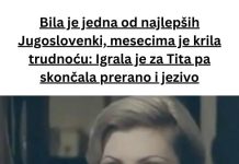 Nekoliko mjeseci skrivajući trudnoću, važila je za jednu od najljepših žena iz Jugoslavije.