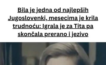 Nekoliko mjeseci skrivajući trudnoću, važila je za jednu od najljepših žena iz Jugoslavije.
