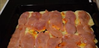 Prepustite se ukusnom ručku od pilećih odrezaka posluženih na podlozi od ukusnih krumpira, pravom užitku za prste polizati.