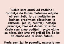 “D0bio Sam Novac Da Kupim Matursko 0dijelo, Ali…”