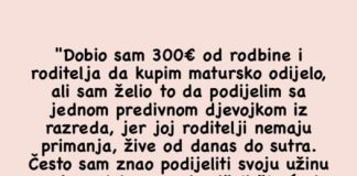 “D0bio Sam Novac Da Kupim Matursko 0dijelo, Ali…”