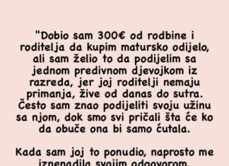 “D0bio Sam Novac Da Kupim Matursko 0dijelo, Ali…”
