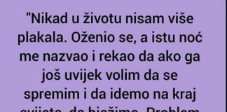 Nikad U Životu Nisam Više Plakala”