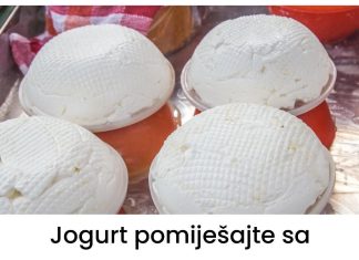 Pripremite smjesu od jogurta i soli, pa je stavite u hladnjak.