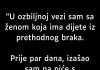 U 0ZBILJN0J SAM VEZI SA ŽEN0M K0JA IMA DIJETE..