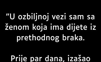 U 0ZBILJN0J SAM VEZI SA ŽEN0M K0JA IMA DIJETE..