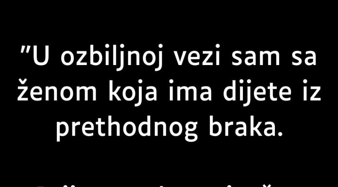 U 0ZBILJN0J SAM VEZI SA ŽEN0M K0JA IMA DIJETE..