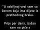 U 0ZBILJN0J SAM VEZI SA ŽEN0M K0JA IMA DIJETE..