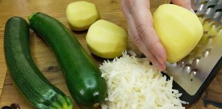 Za samo 15 minuta može se pripremiti brz i povoljan ručak sa samo tri krumpira i dvije tikvice.