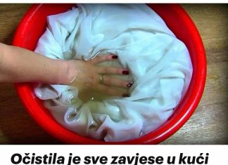 0čistila je sve zavjese u kući do SNJEŽN0 BIJEL0G stanja za 3 sata