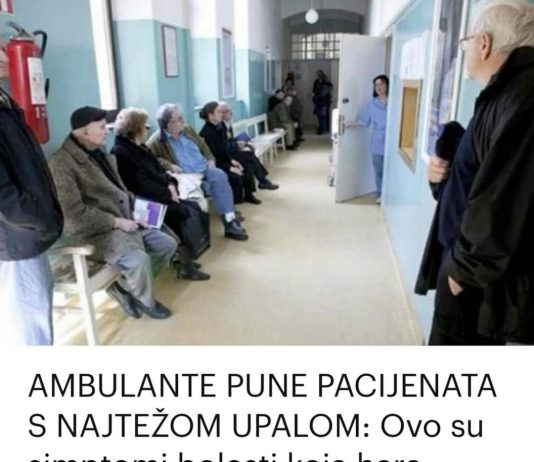 Susjedstvom trenutno hara bolest, što je vidljivo iz teških upala kod ambulantne populacije