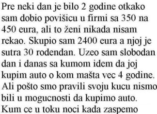 PRIJE NEKI DAN JE BILO 2 GODINE OD KAKO SAM DOBIO POVŠICU U FIRMI …..