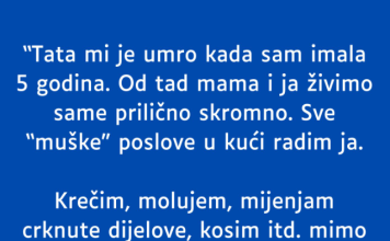 U dobi od pet godina tragično sam izgubila oca.