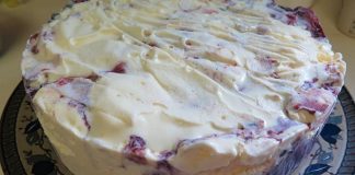 Prepustite se očaravajućoj poslastici sladoledne torte, upotpunjene vašim omiljenim voćem, spremne za uživanje u samo 10 minuta.