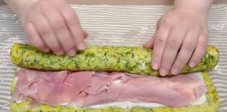 Rolada od tikvica koja osvaja srce, punjena ukusnom šunkom i sirom, ne prestaje osvajati! I hranjiv je i izvrstan.