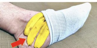 NIKAD ne baca koru od banane: On to može učiniti ako je stavite na nogu!