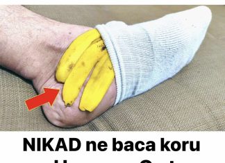 NIKAD ne baca koru od banane: On to može učiniti ako je stavite na nogu!