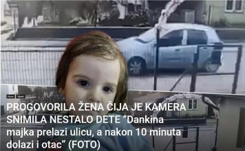 KONAČNO PROGOVORILA ŽENA ČIJA JE KAMERA SNIMILA NESTALO DETE