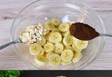 Pomiješajte banane sa zobi i kakaom u prahu! bićete iznenađeni! bez belog šećera! bez brašna! nema ulja! bez glutena