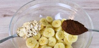 Pomiješajte banane sa zobi i kakaom u prahu! bićete iznenađeni! bez belog šećera! bez brašna! nema ulja! bez glutena