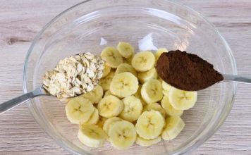 Pomiješajte banane sa zobi i kakaom u prahu! bićete iznenađeni! bez belog šećera! bez brašna! nema ulja! bez glutena