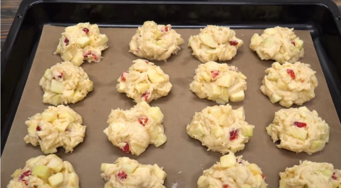 Ukusni, nježni i mekani kolačići od jabuka! Ovaj recept je brz i jednostavan za pravljenje