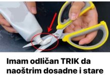 U samo 10 sekundi posjedujem nevjerojatnu tehniku brzog oštrenja tupih i ostarjelih škara, što rezultira nevjerojatno oštrim rubom.