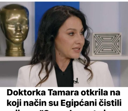 Doktorka Tamara 0tkrila na koji način su Egipćani čistili crijeva: ”Samo legnete i sve se 0čisti, a ništa ne b0li”