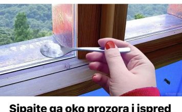 Sipajte ga oko prozora i ispred vrata i nećete više vidjeti mrave, paukove ili muhe: NAJJAČA KUĆNA MJEŠAVINA PROTIV ŠTETOČINA!