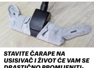 STAVITE ČARAPE NA USISIVAČ I ŽIVOT ĆE VAM SE DRASTIČNO PROMIJENITI- U ovom videu pokazaću vam nevjerovatnu ideju koju mi je predložila moja baka.