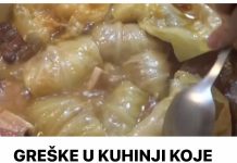 GREŠKE U KUHINJI KOJE SE NE OPRAŠTAJU: Dinstate li meso prije nego ga zamotate u sarmu?