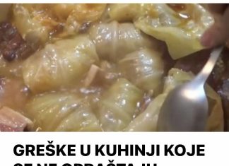 GREŠKE U KUHINJI KOJE SE NE OPRAŠTAJU: Dinstate li meso prije nego ga zamotate u sarmu?