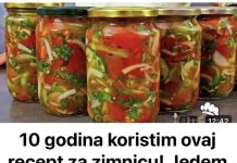 10 godina koristim ovaj recept za zimnicu! Jedem paradajz, papriku, kupus zimi isto kao i leti!