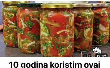10 godina koristim ovaj recept za zimnicu! Jedem paradajz, papriku, kupus zimi isto kao i leti!