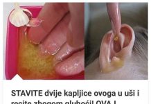 Liječenje upala uha maslinovim uljem.