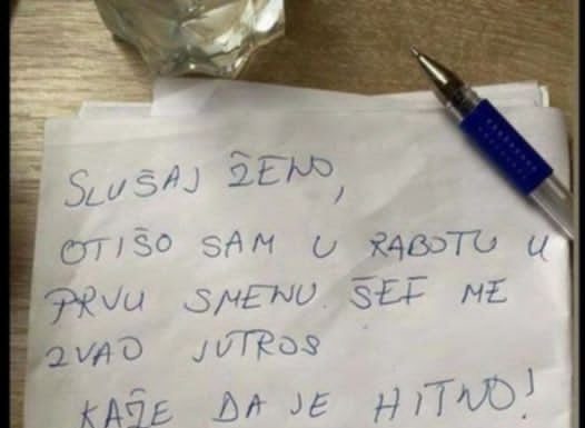 MUŽ JE MORAO HITNO NA POSAO, na stolu me dočekala PORUKU: Kad sam vidjela zadnju rečenicu POLUDJELA SAM (FOTO)