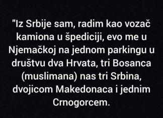 “Rodom sam iz Srbije, radim kao vozač kamiona”