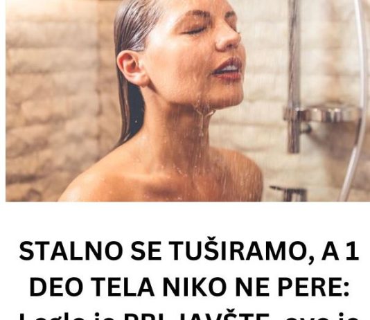 STALNO SE TUŠIRAMO, A 1 DEO TELA NIKO NE PERE: Leglo je PRLJAVŠTE, ovo je jedini pravilan način da ga DOBRO očistite