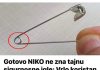 Gotovo NIKO ne zna tajnu sigurnosne igle: Vrlo koristan trik koji ćete sigurno cijeniti!