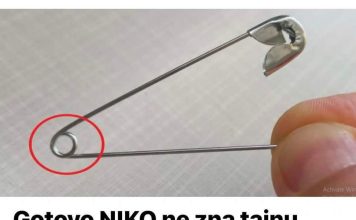 Gotovo NIKO ne zna tajnu sigurnosne igle: Vrlo koristan trik koji ćete sigurno cijeniti!