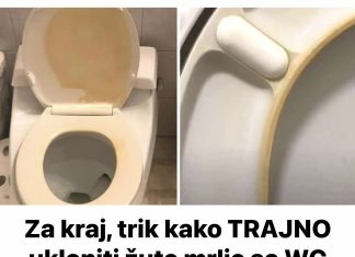 Kako ukloniti žute mrlje s WC školjke?