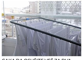 CAKA DA OSUŠITE VEŠ ZA DVA SATA U TOKU ZIME: Ovaj trik uvijek ćete ponavljati