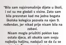 “Bila sam najsiromašnije dijete u školi…”