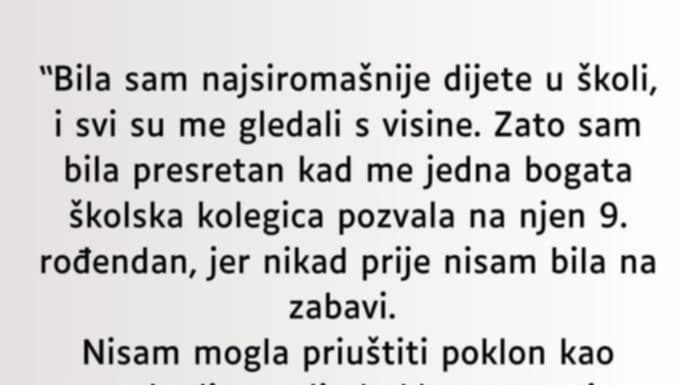 “Bila sam najsiromašnije dijete u školi…”