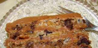 BOŽIĆNA TORTA: Ovo je torta koju svi jako volimo, pravim je isključivo za Božić. Suvo voće i čokolada….