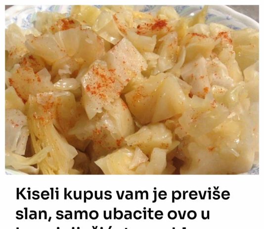Kiseli kupus vam je previše slan, samo ubacite ovo u bure i riješićete problem: Nije krompir